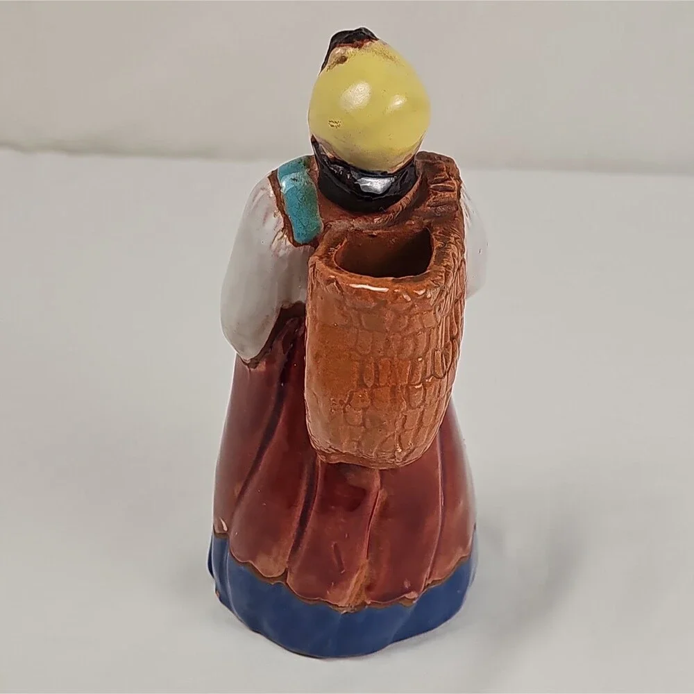Vintage “Rosita” Hand Painted Ceramic Woman Figurine Folk Art Signed Marion